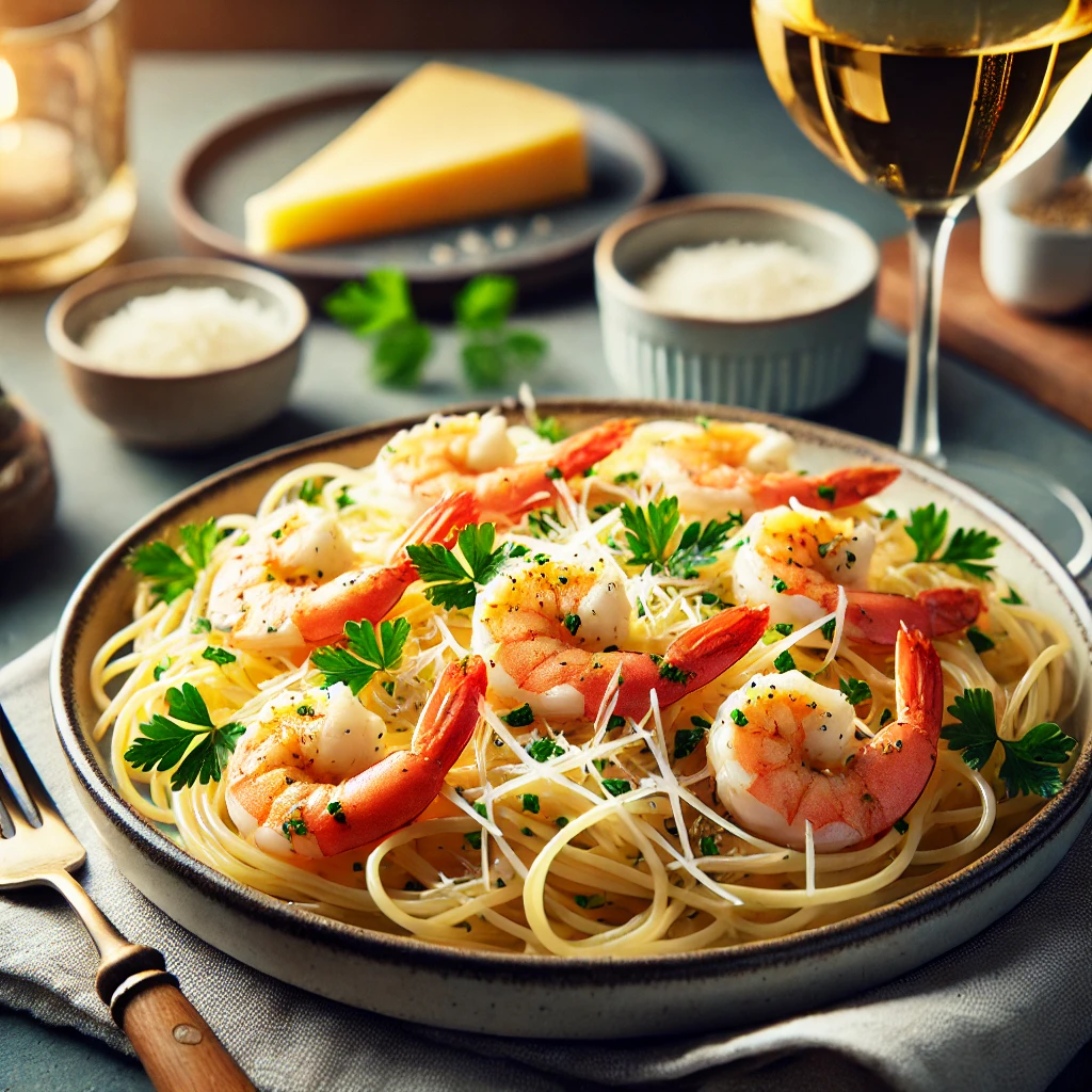 Garlic Butter Shrimp Pasta: A quick and delicious dinner, packed with juicy shrimp, rich garlic-butter sauce, and al dente pasta. Perfect for a flavorful weeknight meal or a special occasion!