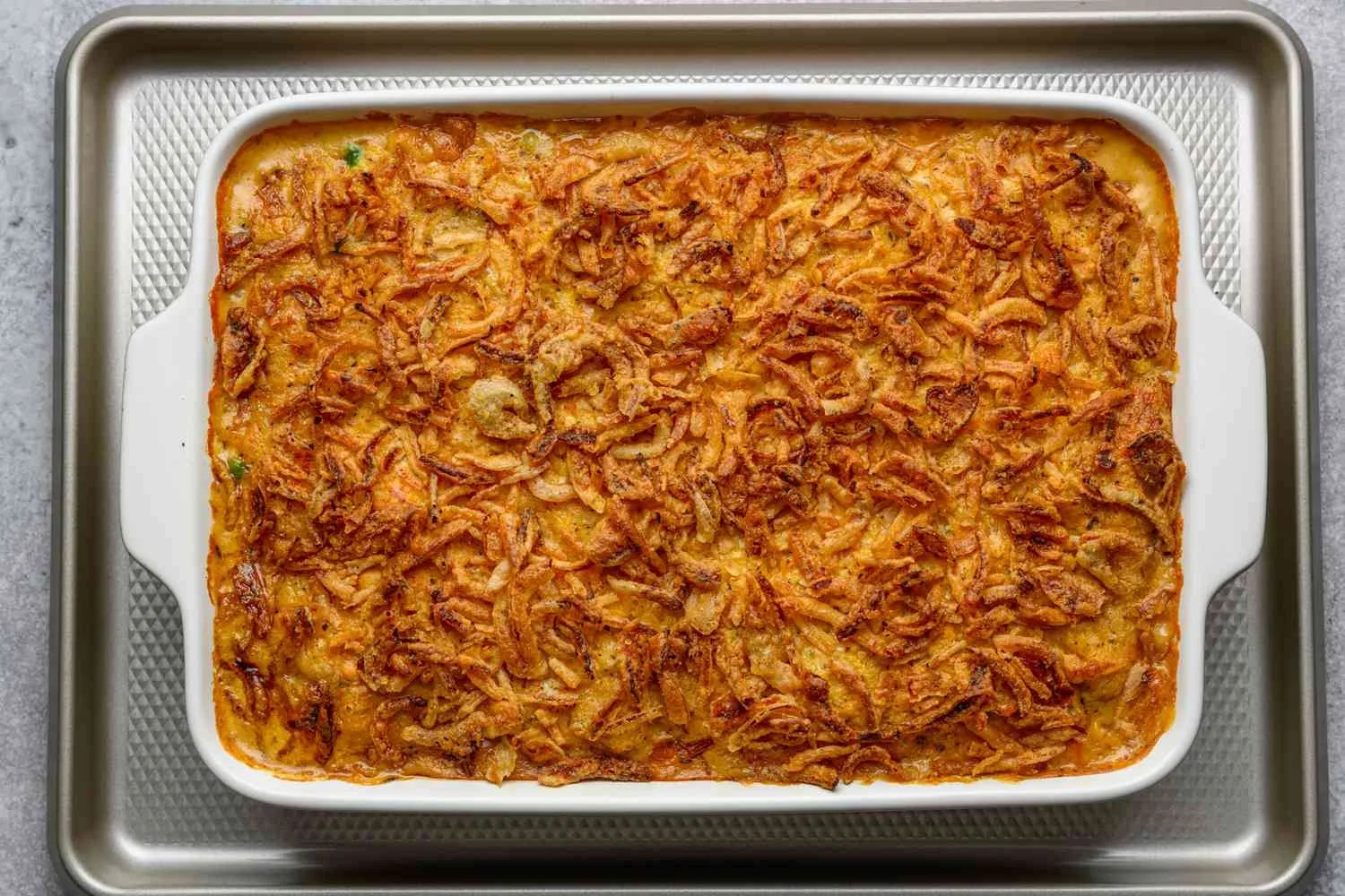 A fully baked chicken cobbler