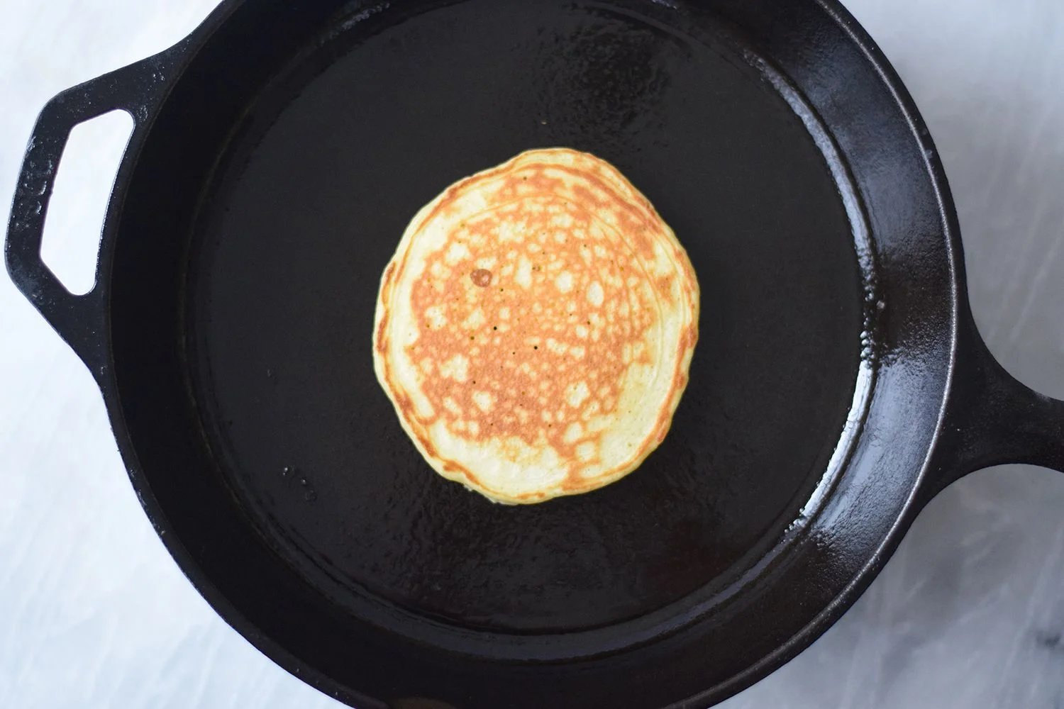 Cooked sourdough pancake