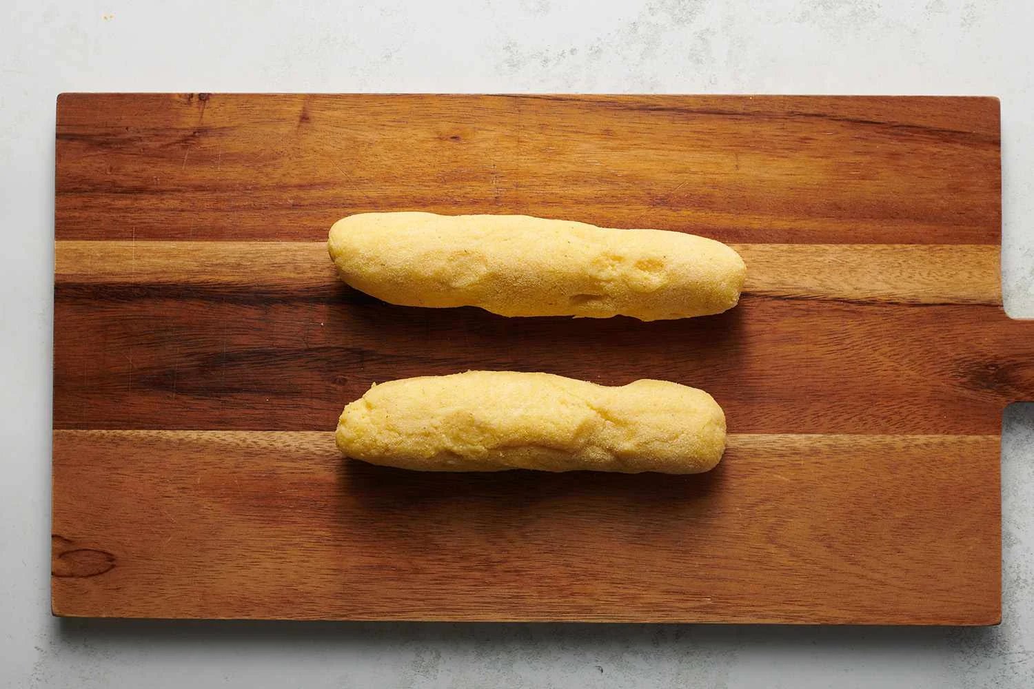 masa dough rolled into logs