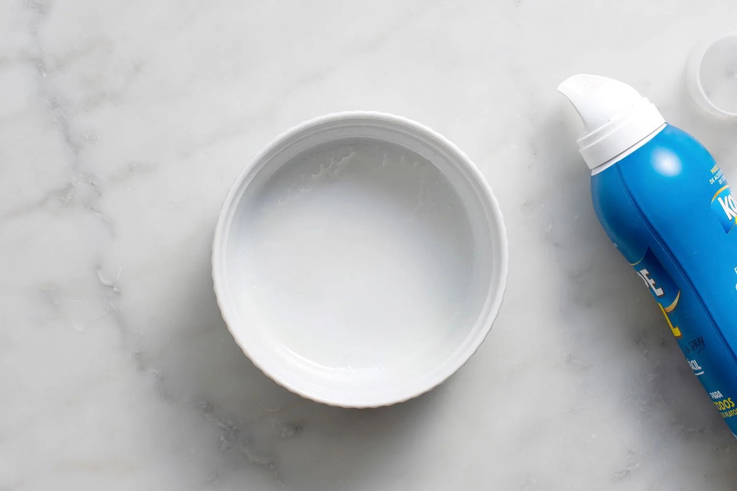 Ramekin with cooking spray