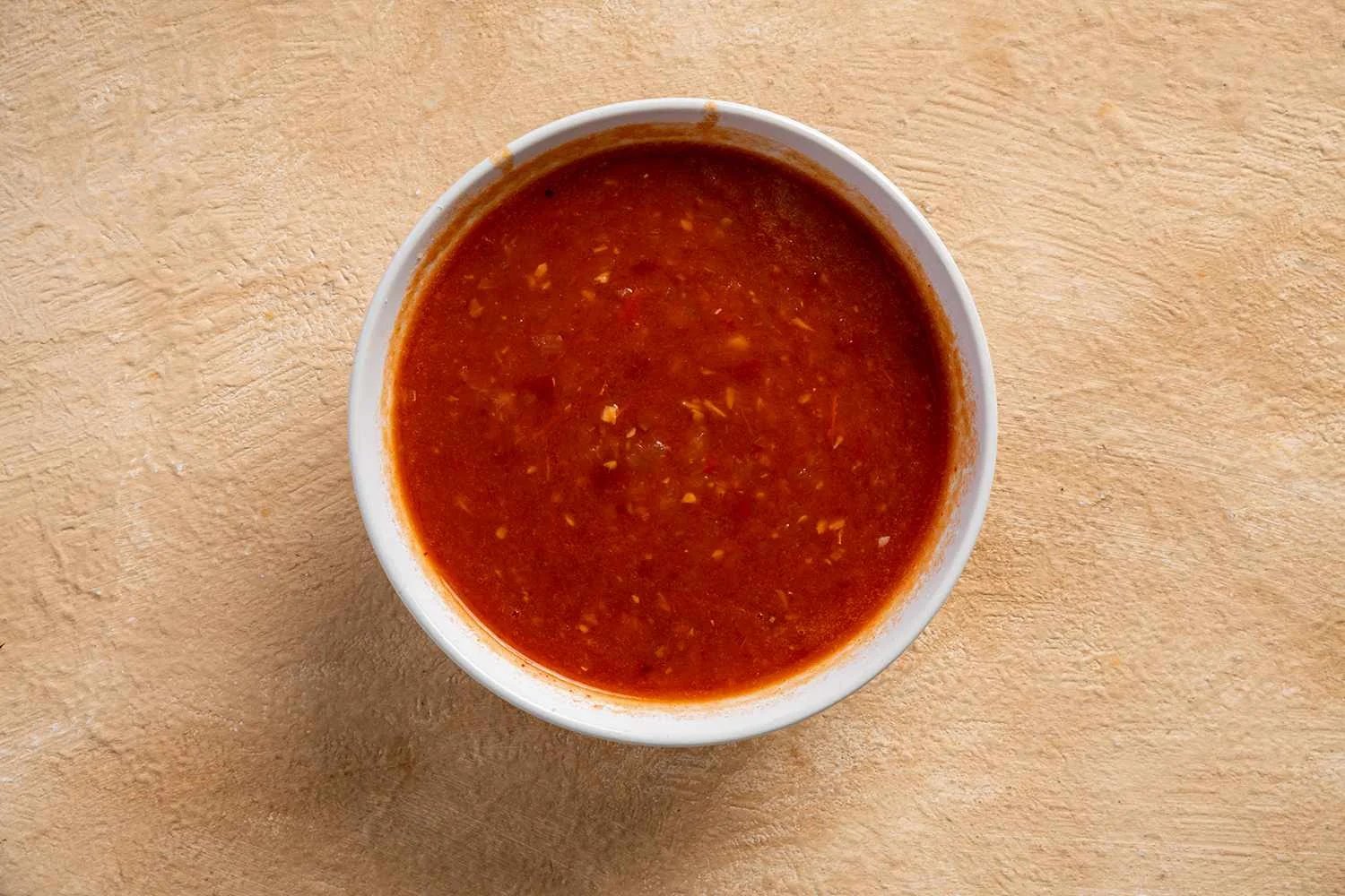 Salsa Roja in a bowl 