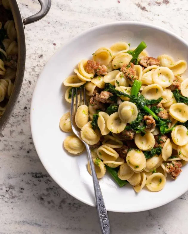 Orecchiette with Sausage and Broccoli Rabe