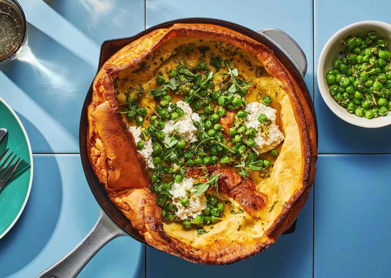 Savory Dutch Baby With Boursin and Peas