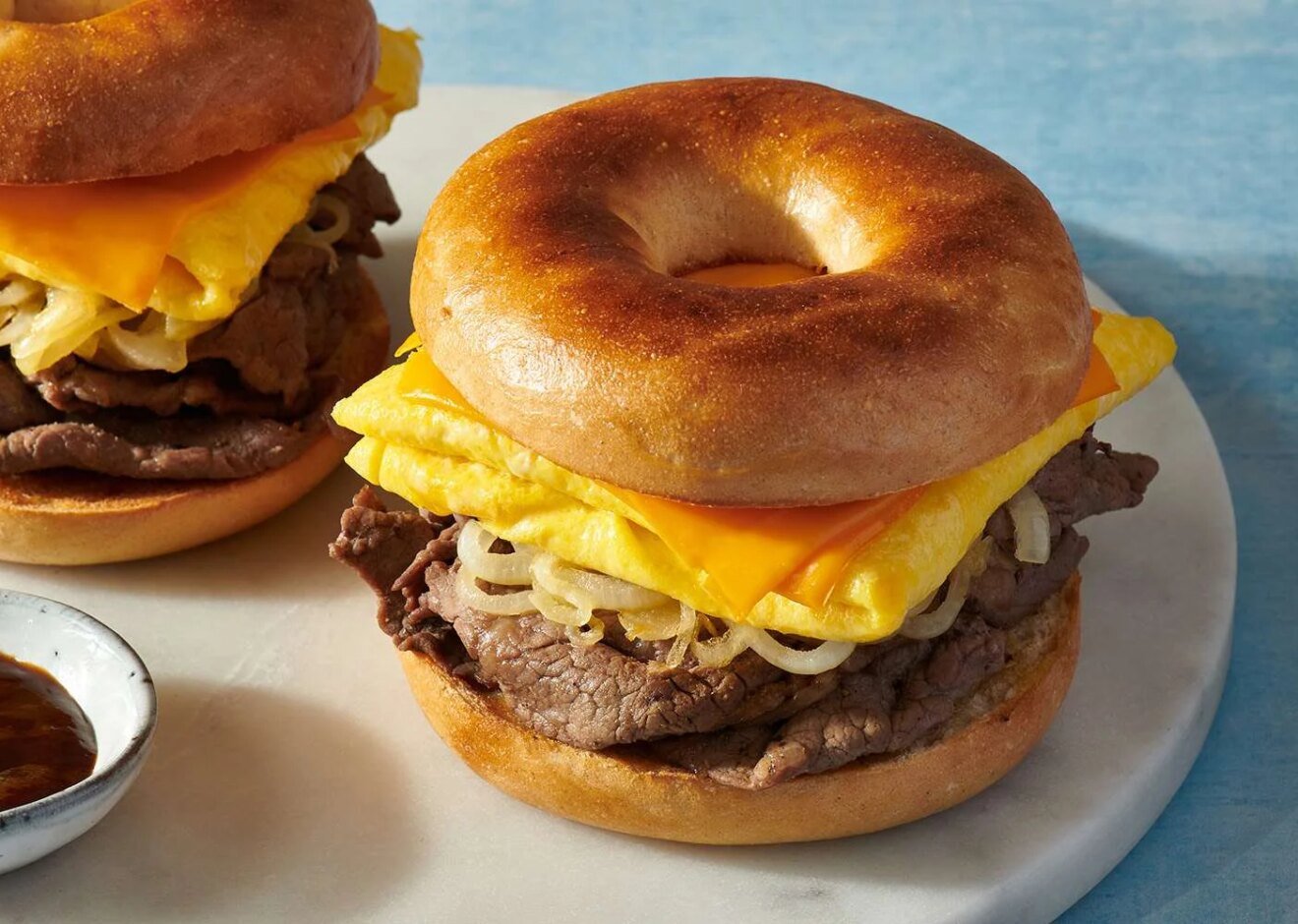 Steak, Egg, and Cheese Bagel