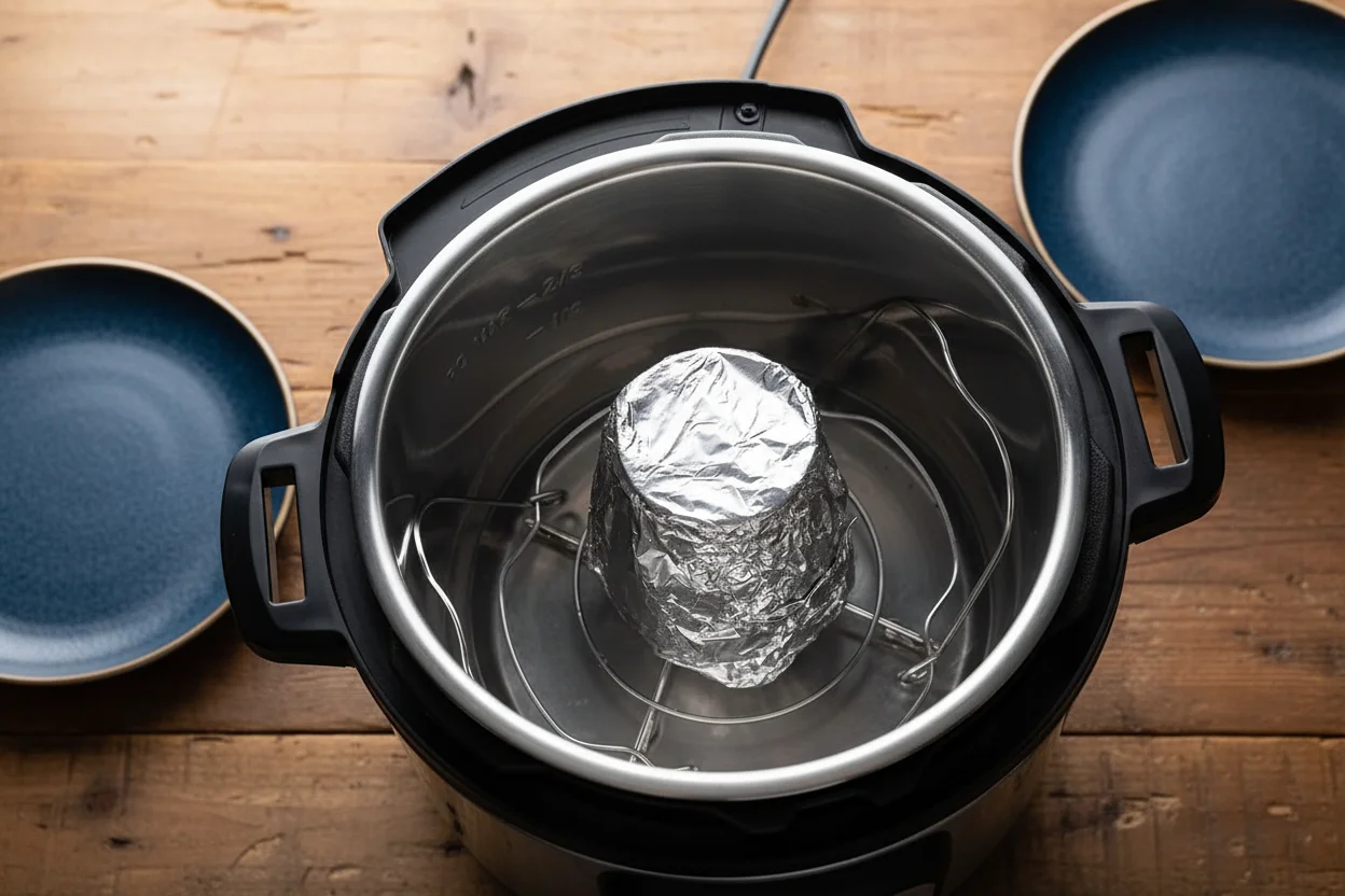 Container placed in an Instant Pot