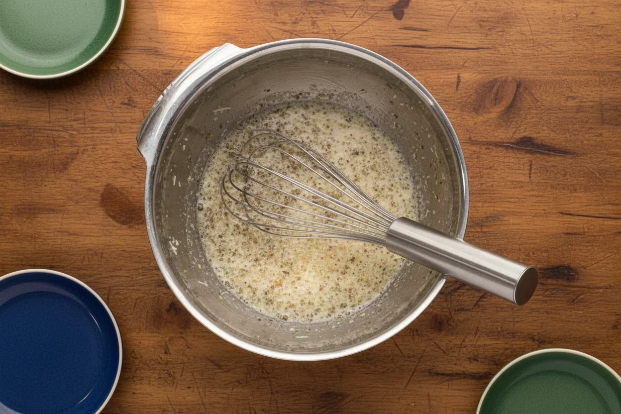 egg whites with seasonings for an egg white frittata