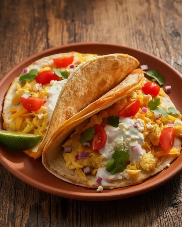 Quesadilla Breakfast Tacos