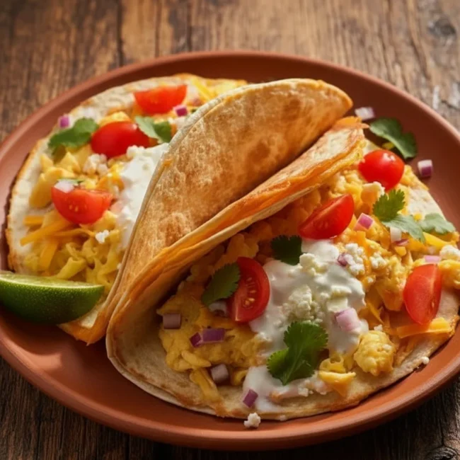 Quesadilla Breakfast Tacos