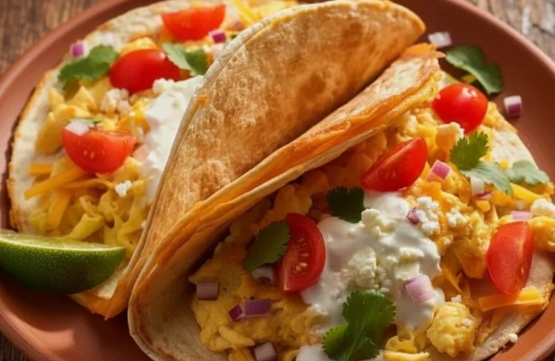 Quesadilla Breakfast Tacos