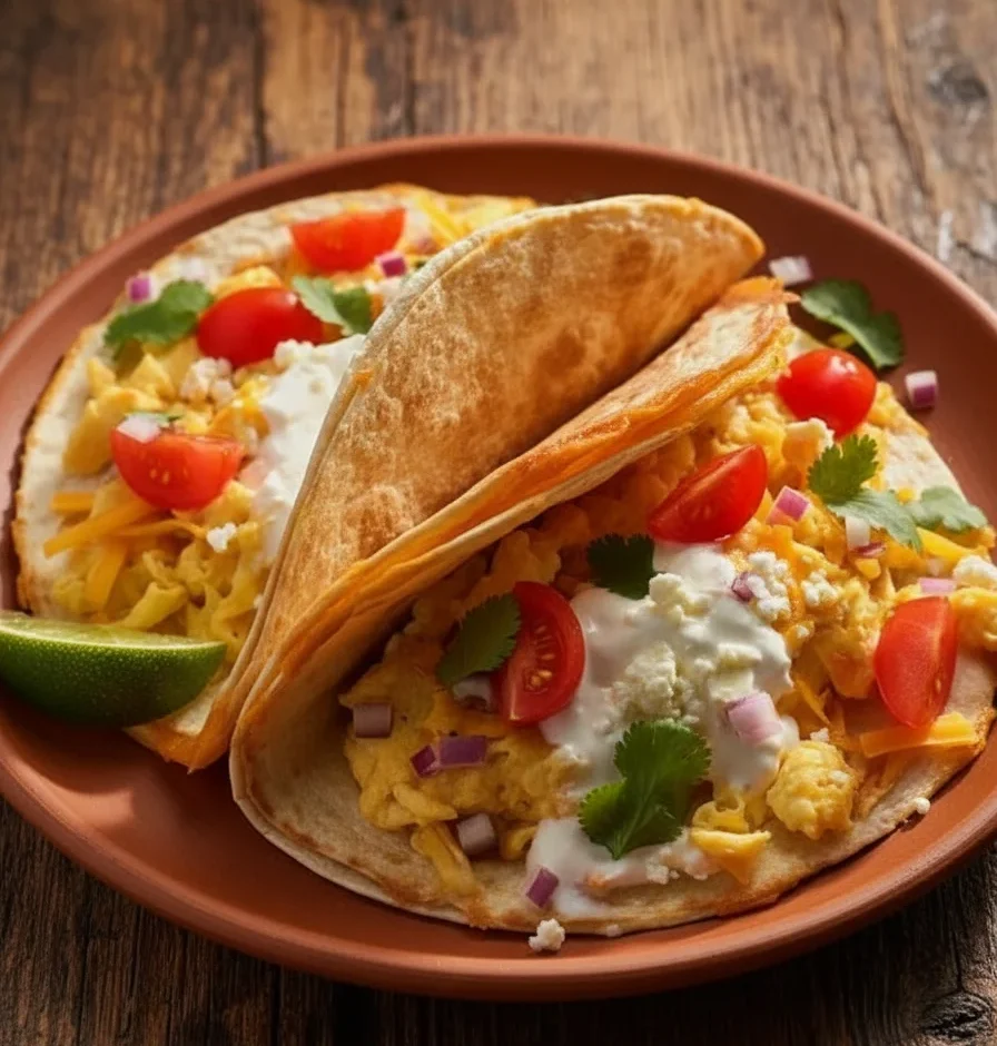 Quesadilla Breakfast Tacos
